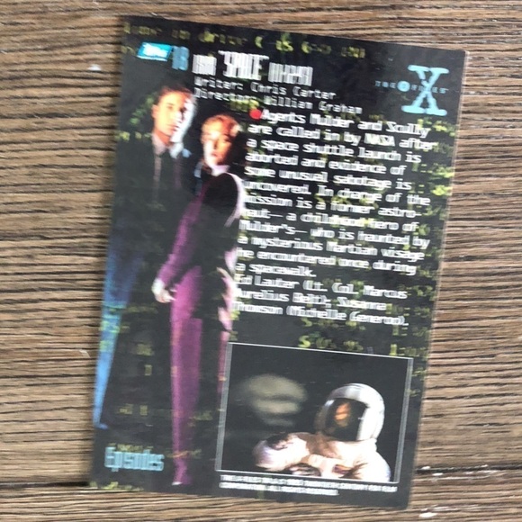 ’95 The X-Flies trading card: Episodes: Space #18 - Picture 2 of 2